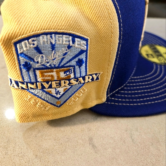 NWT New Era 59Fifty LA Dodgers 50t Anniversary Cap - Picture 2 of 6
